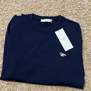 NWT Maison Kitsune Navy Sweater Men M